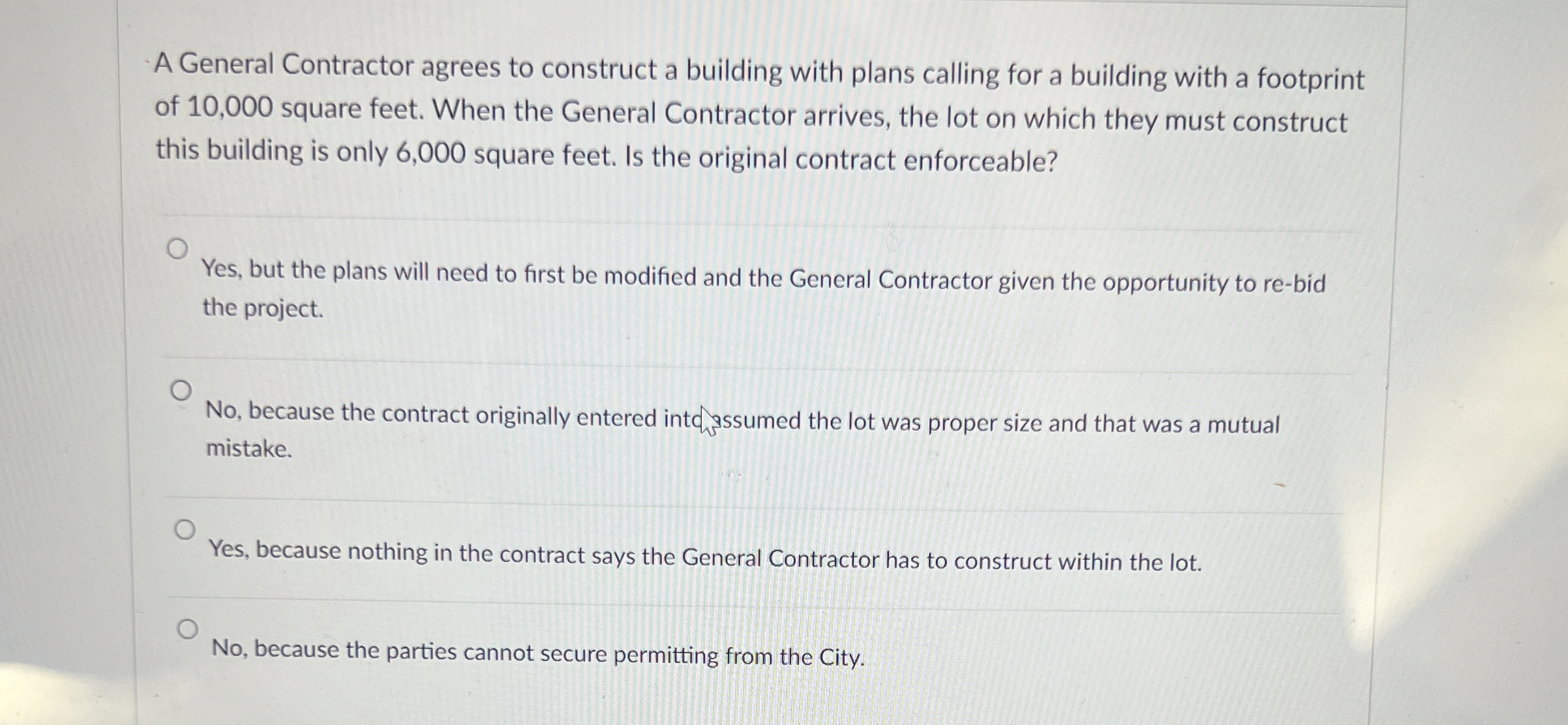 A General Contractor agrees to construct a