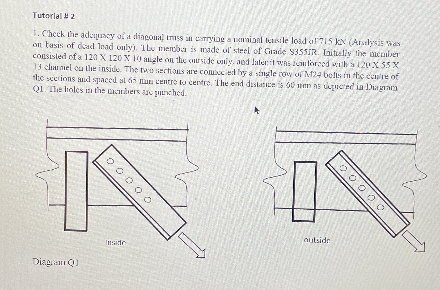 Tutorial # 2 Check the adequacy of a diagonal