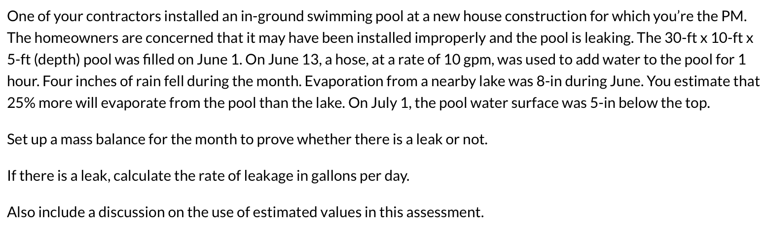 One of your contractors installed an in - ground