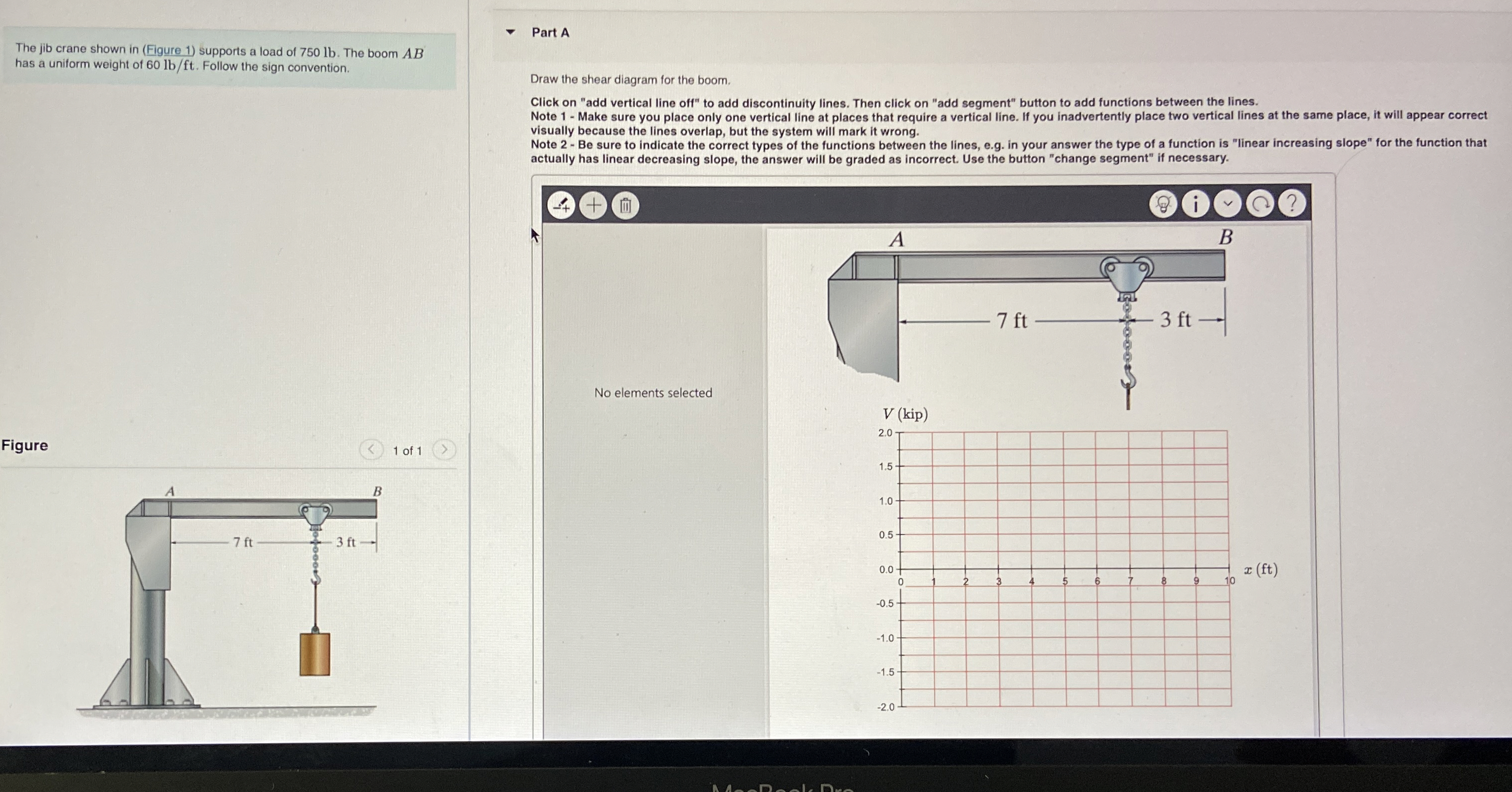 The jib crane shown in ( Figure 1 ) supports a
