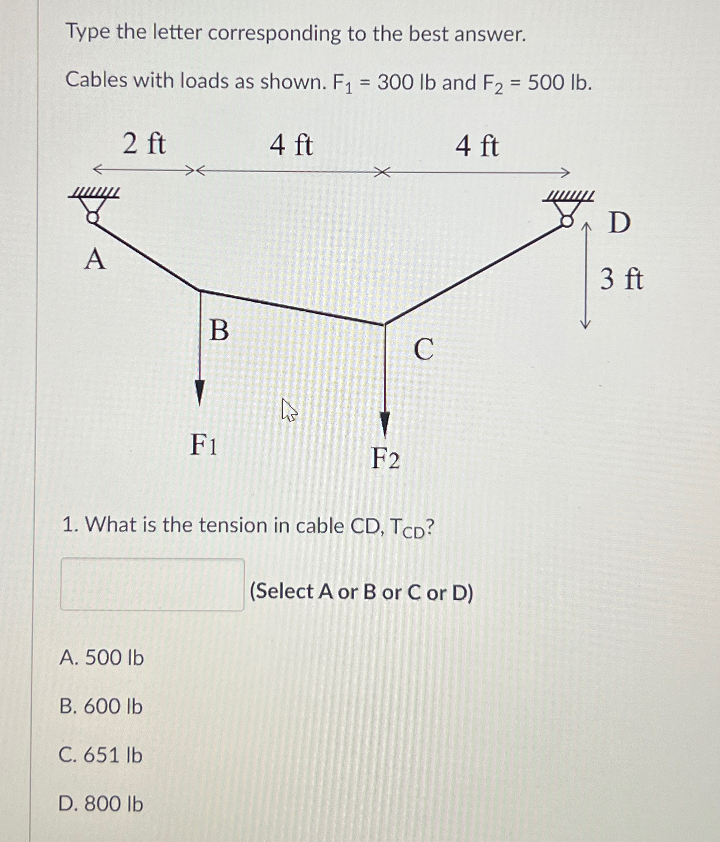 Type the letter corresponding to the best answer.