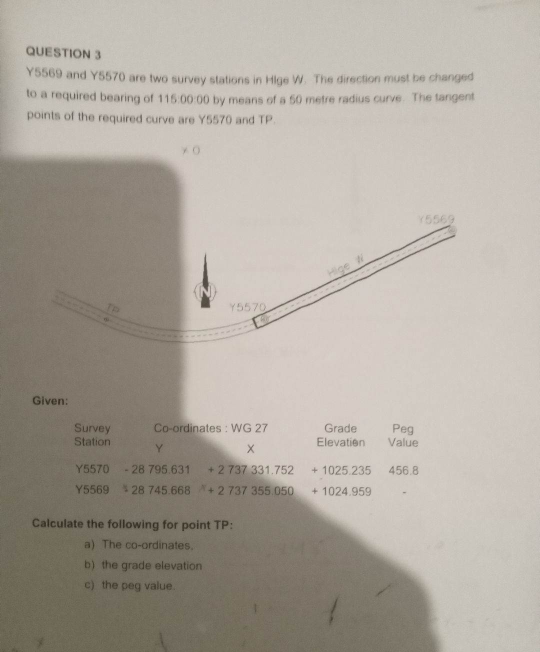 QUESTION 3 Y 5 5 6 9 and Y 5 5 7 0 are two survey