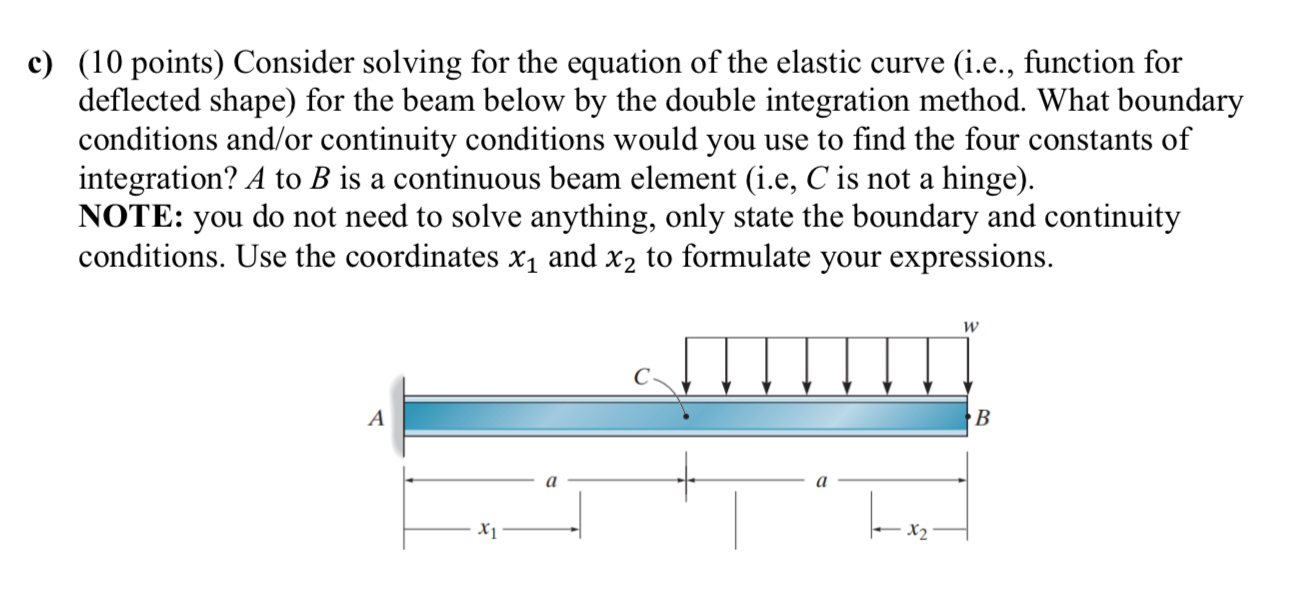 c ) ( 1 0 points ) Consider solving for the