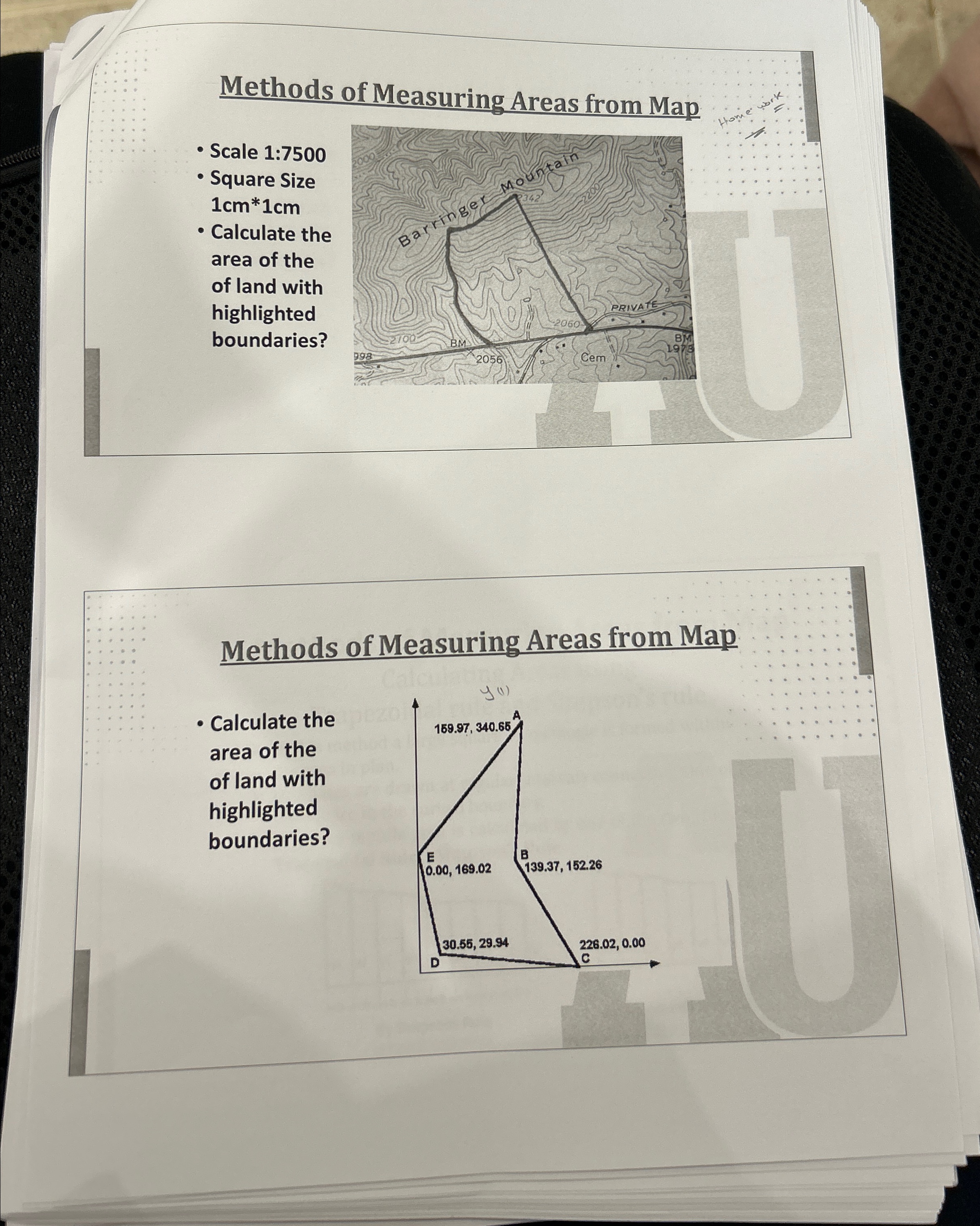 Methods of Manc........ Scale 1 : 7 5 0 Square