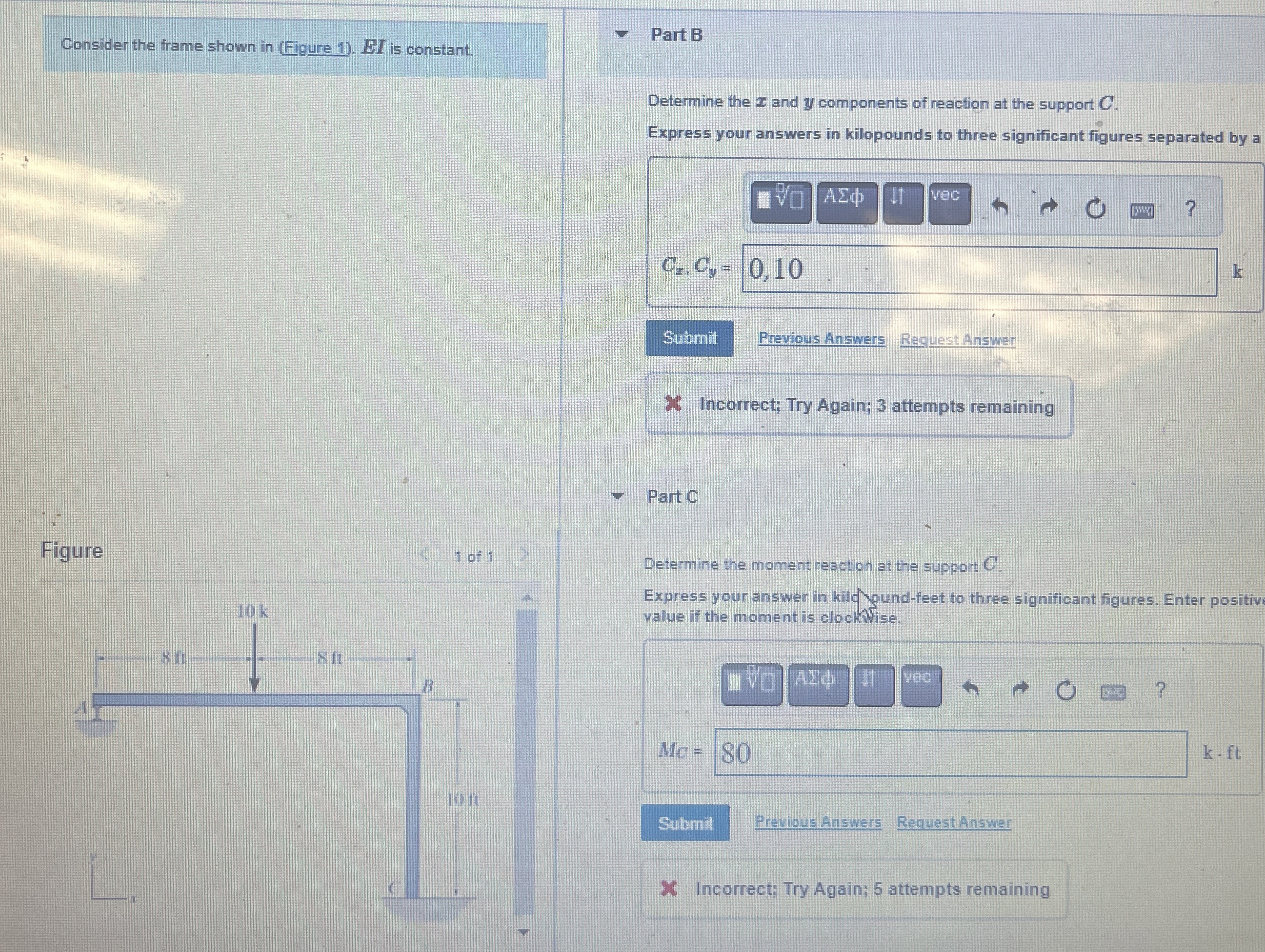 Consider the frame shown in ( Figure 1 ) . BI is