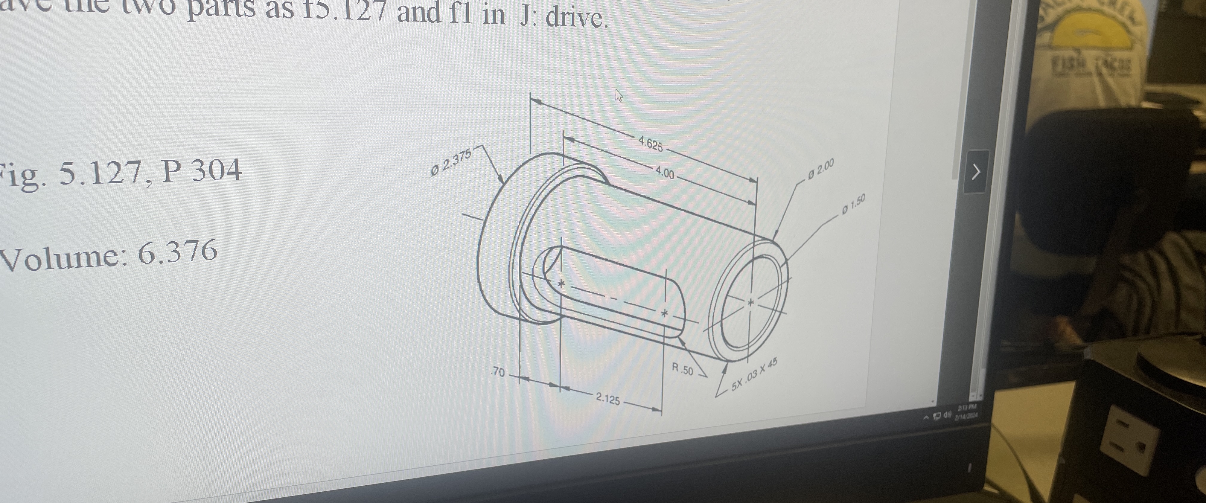 ig . 5 . 1 2 7 , P 3 0 4 Volume: 6 . 3 7 6 Can