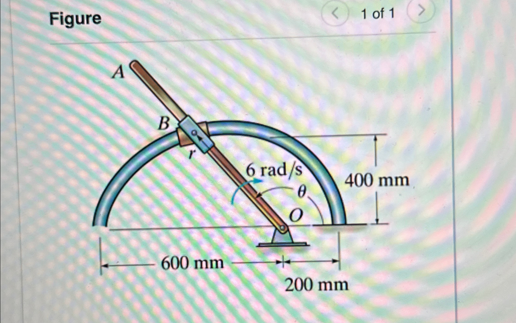Part A The rod O A rotates clockwise with a