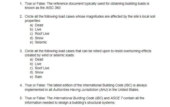 1 . True or False: The reference document