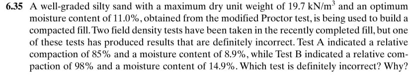 6 . 3 5 A well - graded silty sand with a maximum