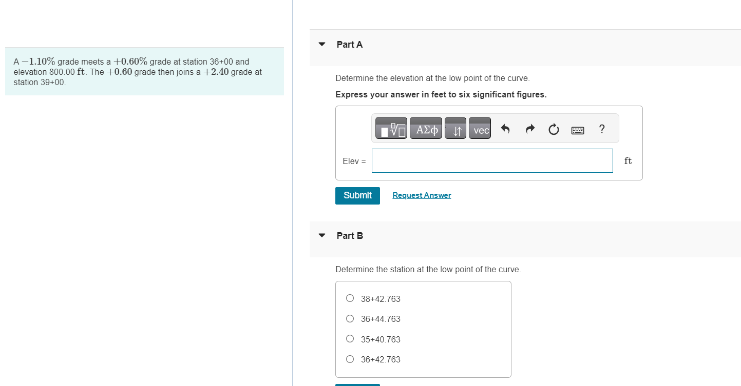 A - 1 . 1 0 % grade meets a + 0 . 6 0 % grade at