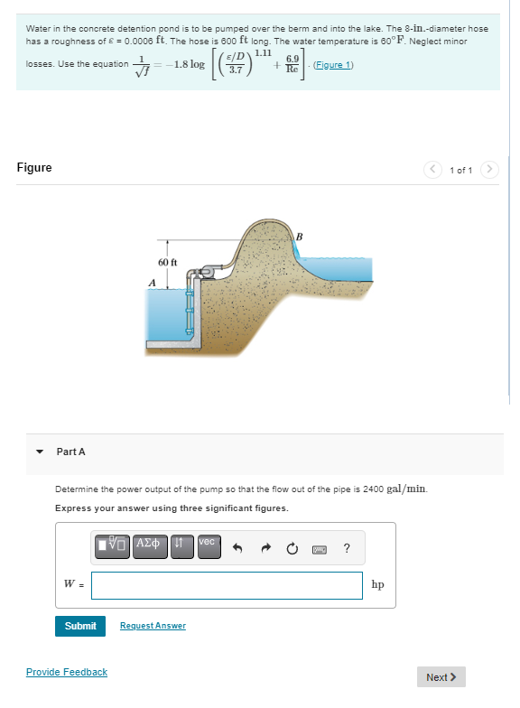 Water in the concrete detention pond is to be