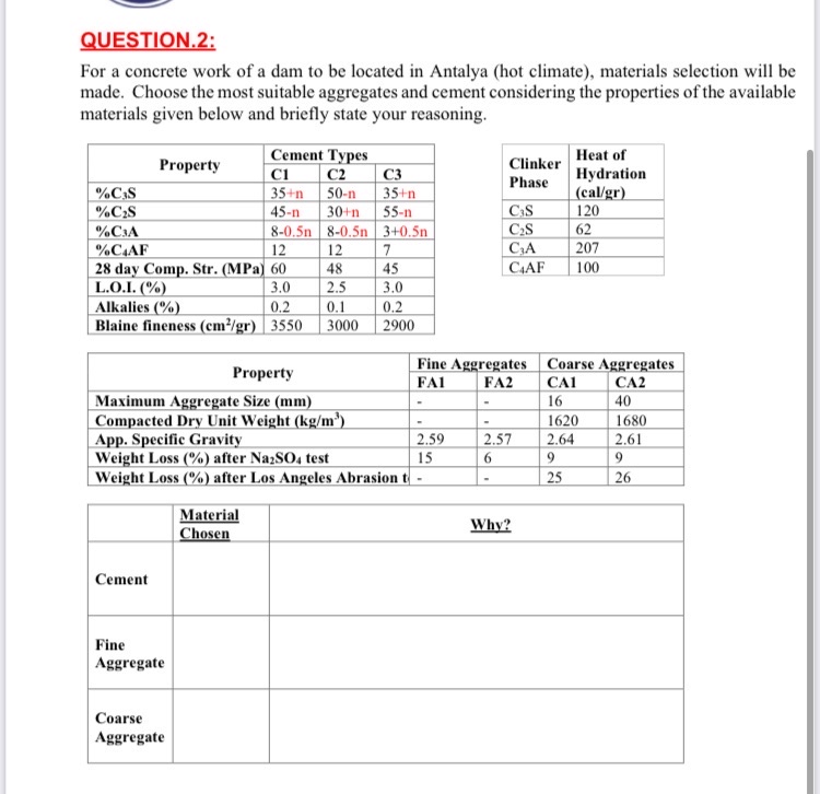 QUESTION . 2 : Please take n = 1 For a concrete