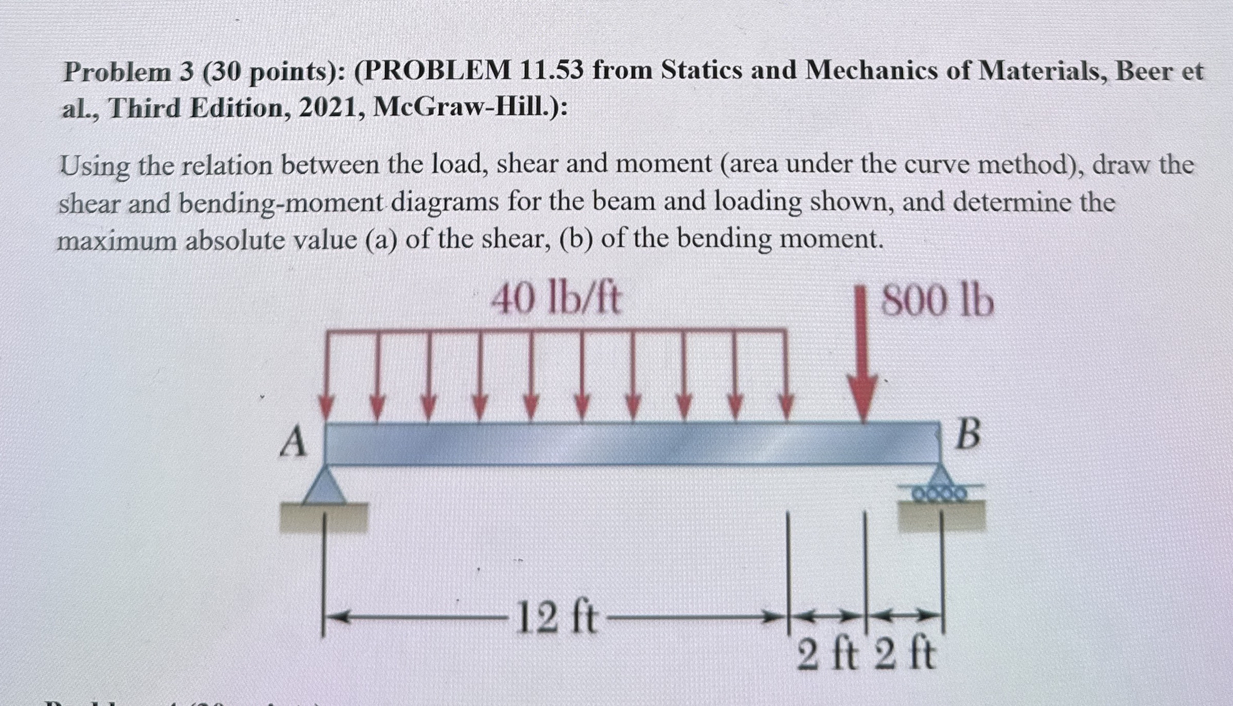 Problem 3 ( 3 0 points ) : ( PROBLEM 1 1 . 5 3