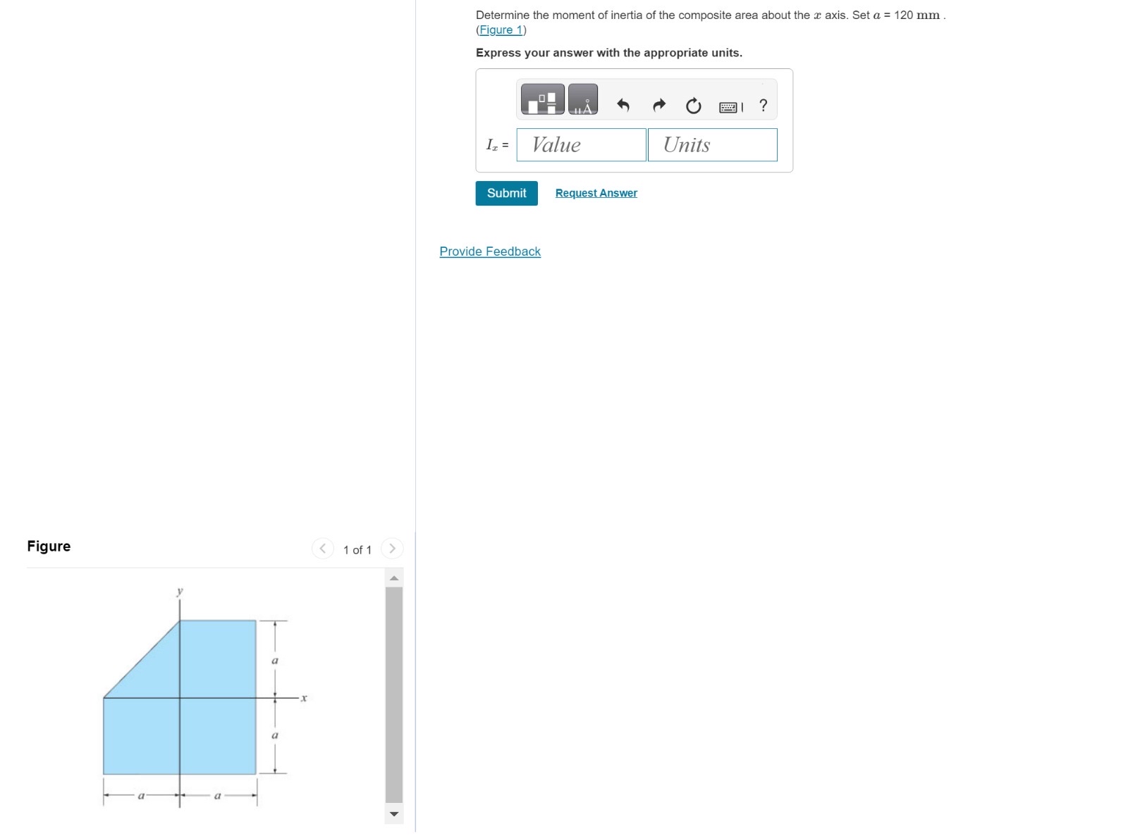 Determine the moment of inertia of the composite