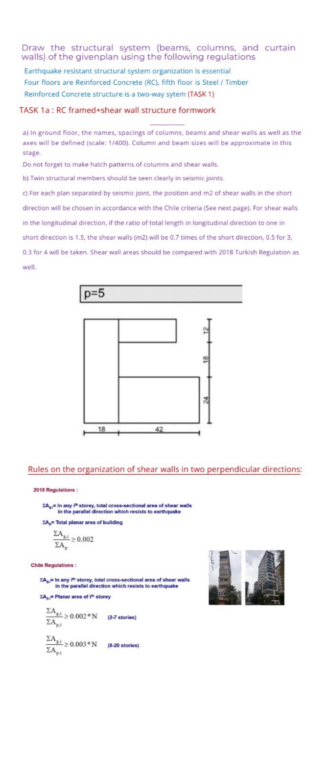 Draw the structural system ( beams , columns, and
