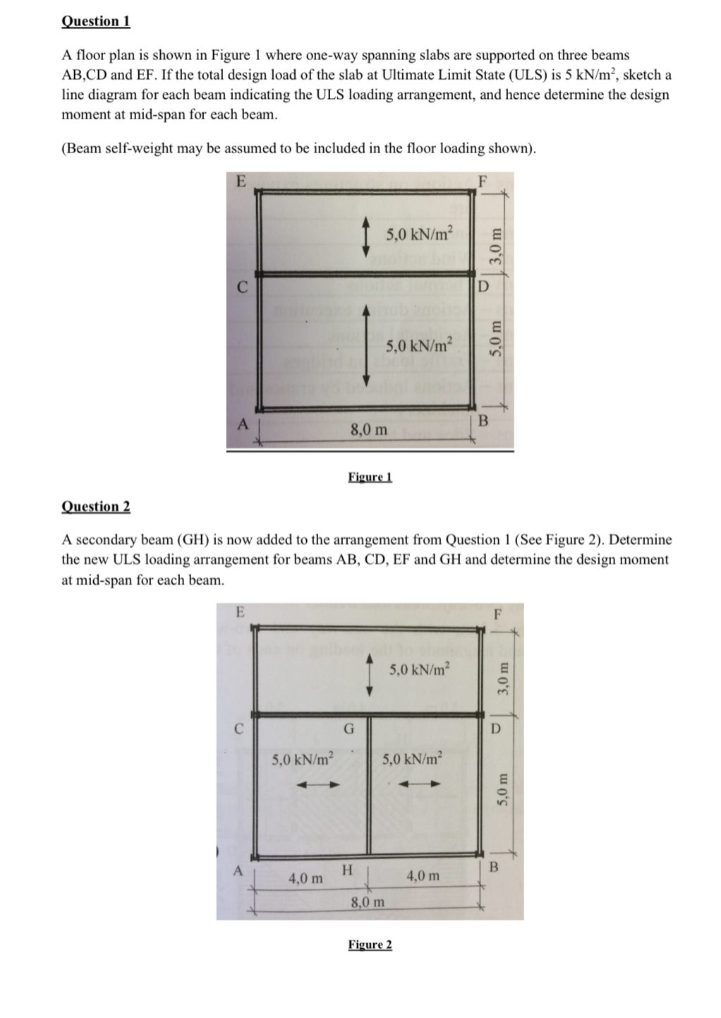 Question 1 A floor plan is shown in Figure 1
