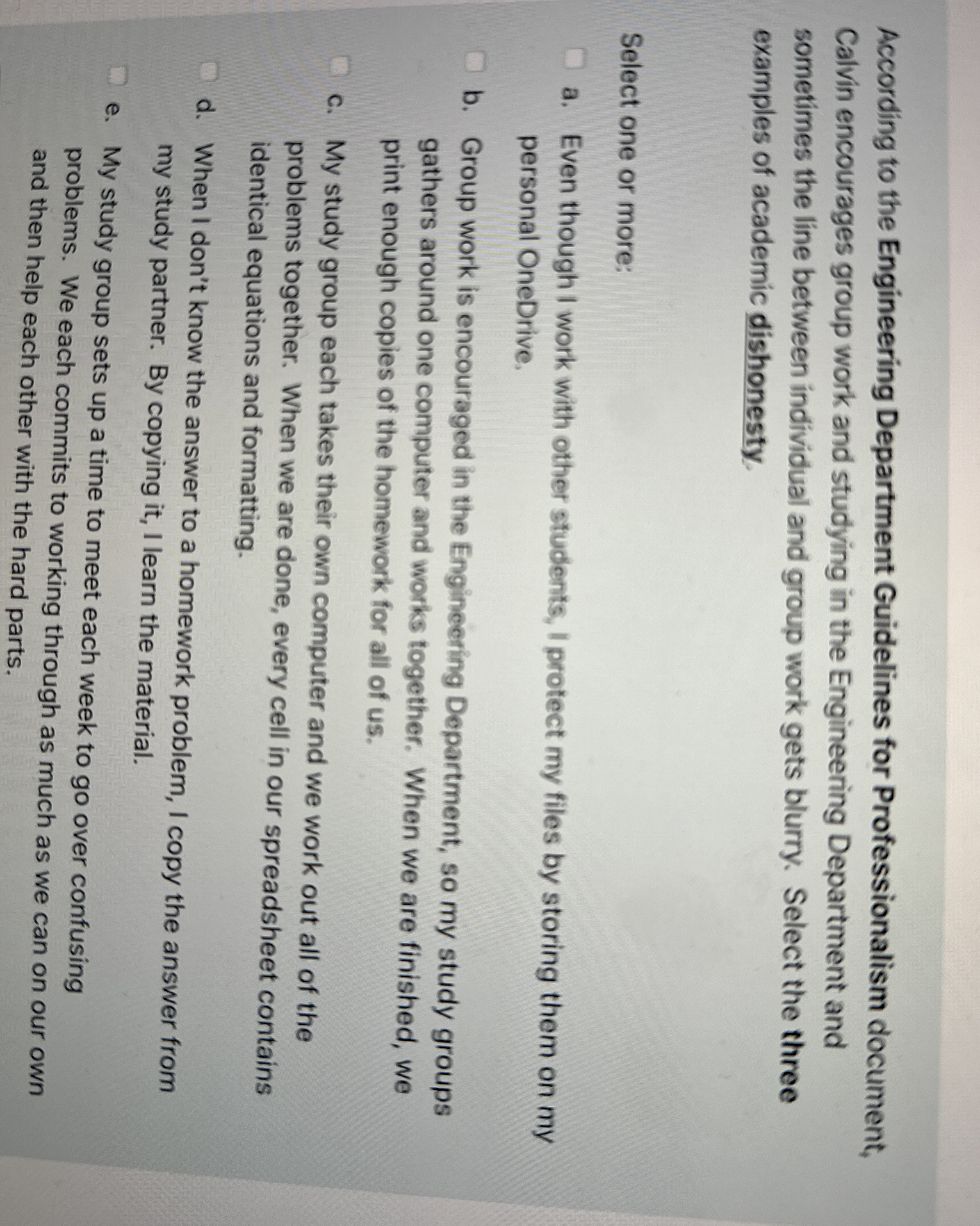 According to the Engineering Department