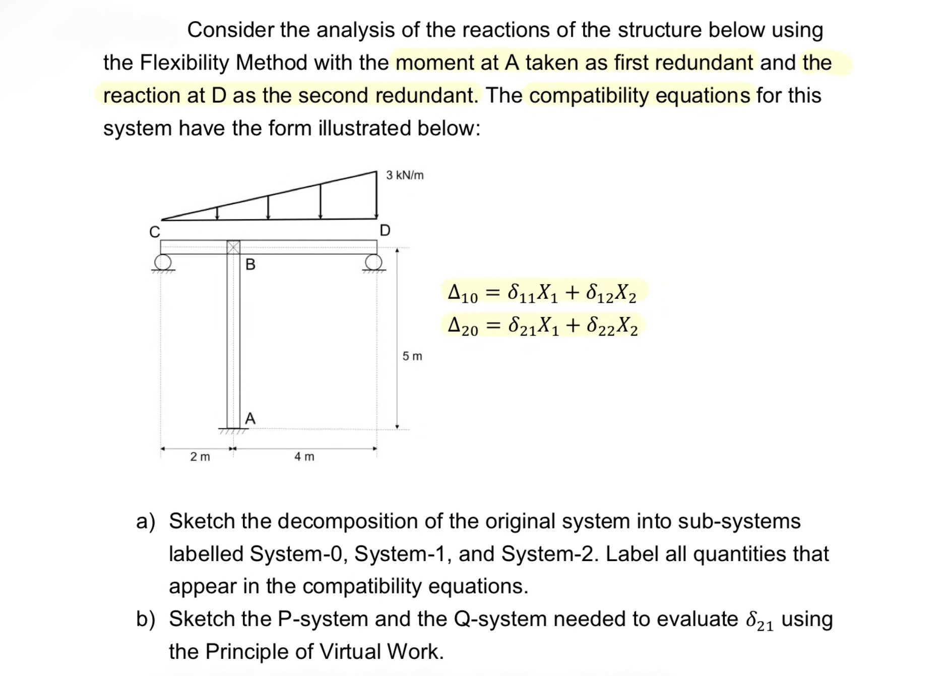 Consider the analysis of the reactions of the
