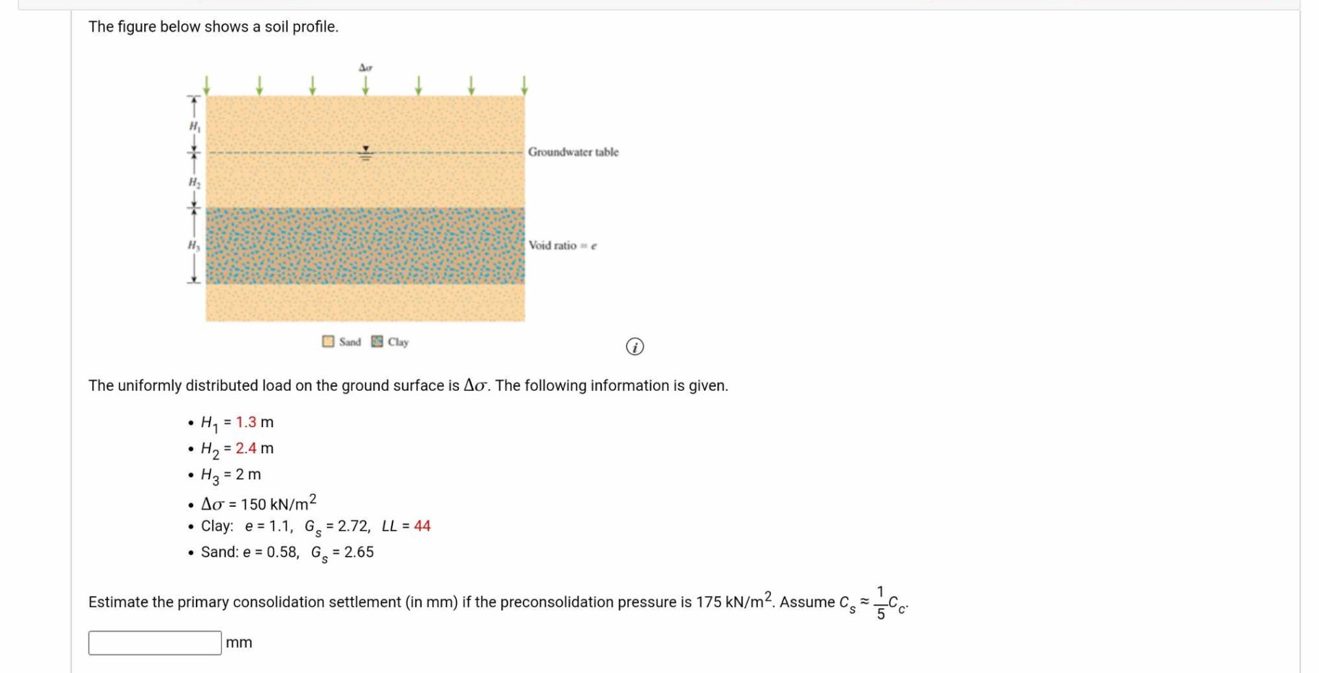 The figure below shows a soil profile. roundwater