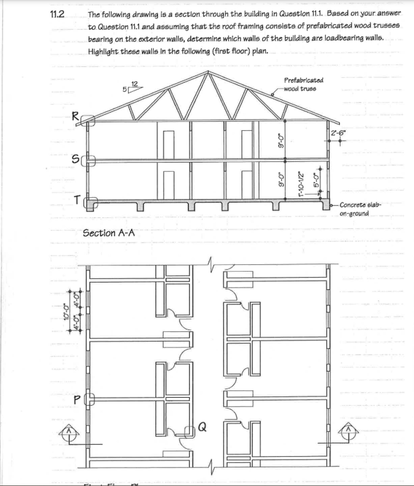 1 1 . 2 The following drawing is a sectlon