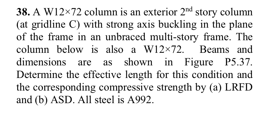A W 1 2 7 2 column is an exterior 2 n d story