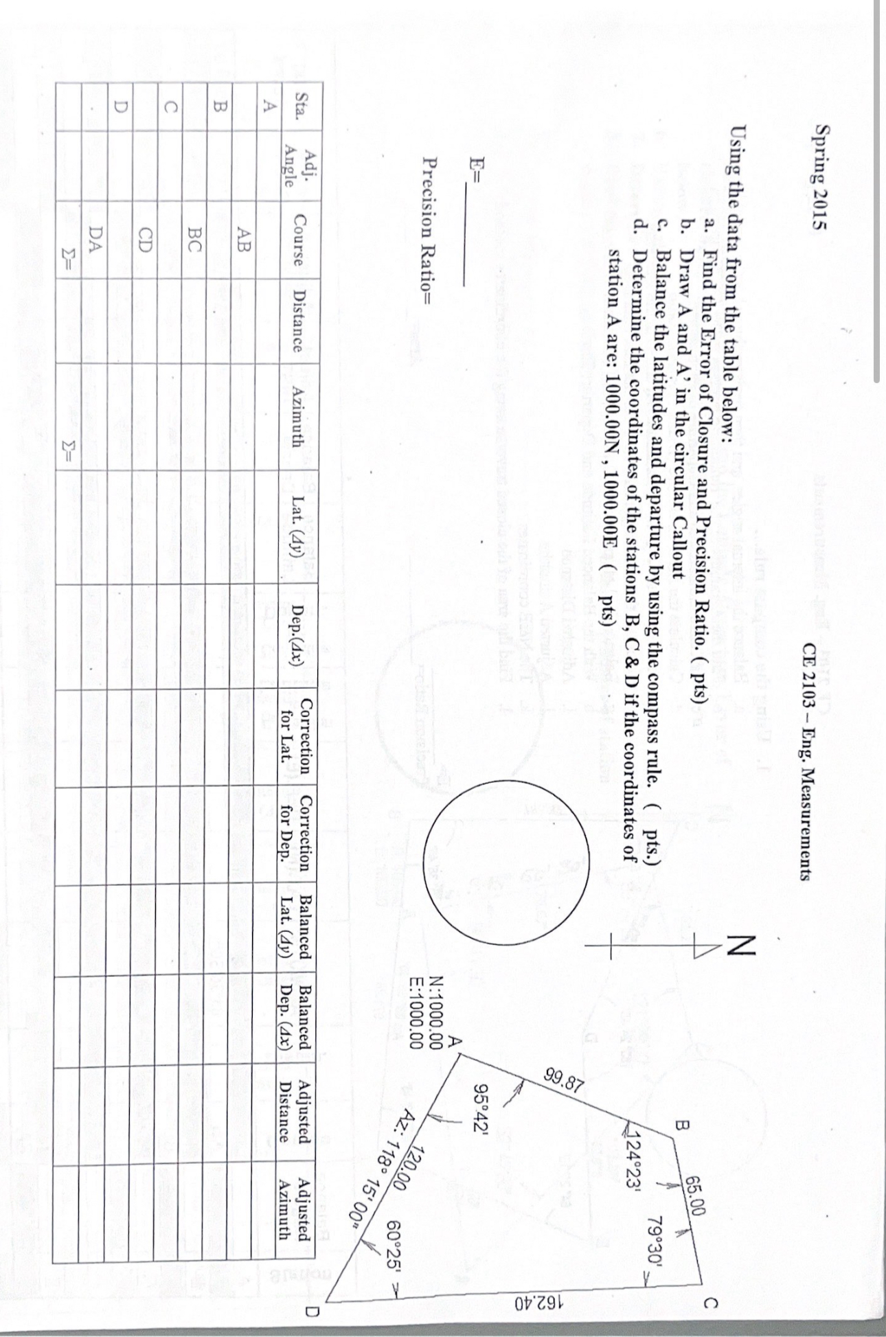 Spring 2 0 1 5 CE 2 1 0 3 - Eng. Measurements