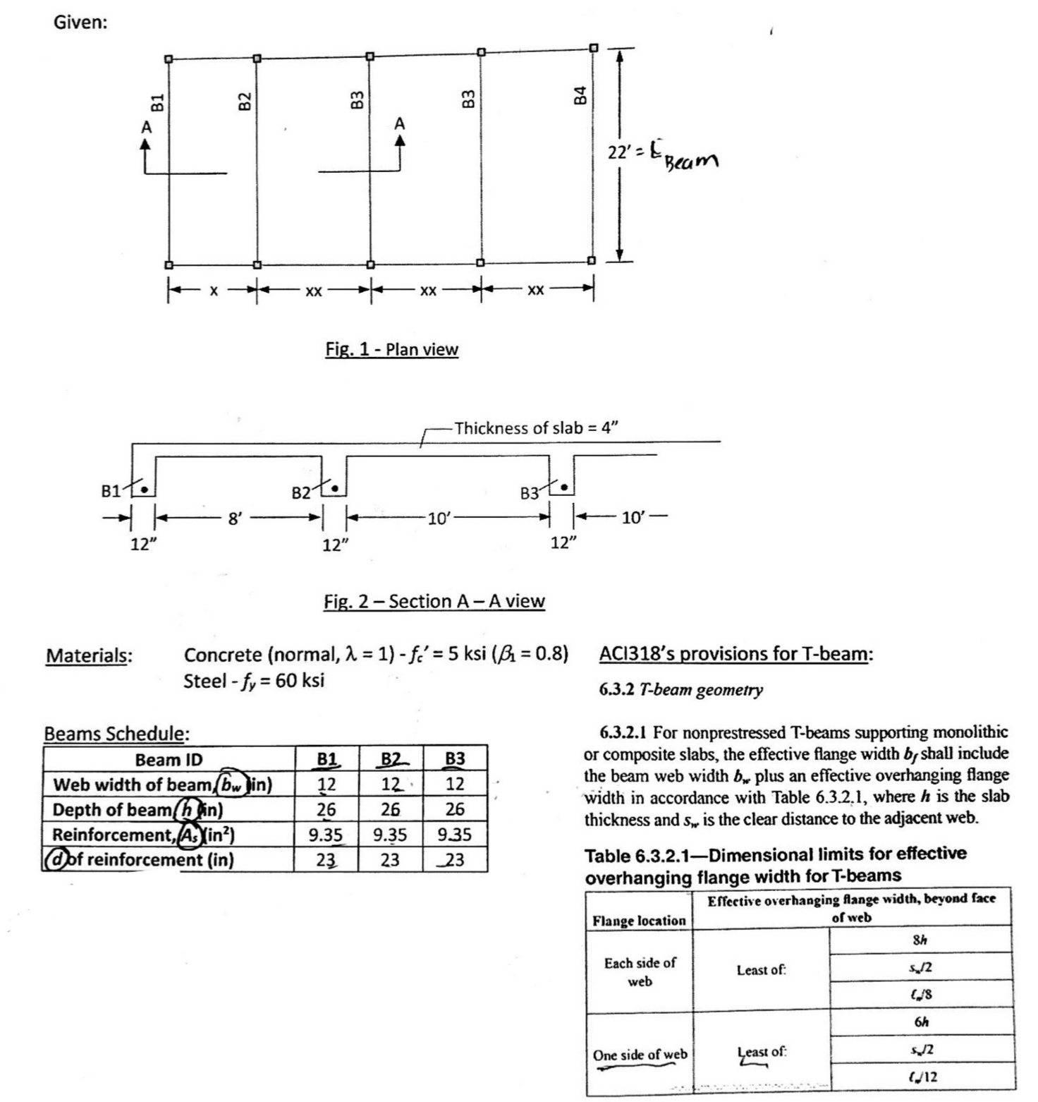 Per ACI - 3 1 8 , determine the bending capacity