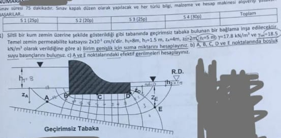on silty sandy ground, a binding with an