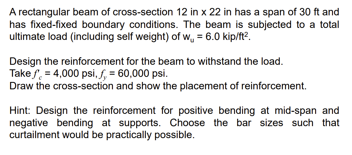 A rectangular beam of cross - section 1 2 in 2 2