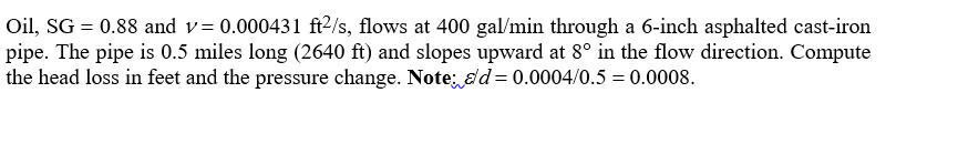 Need help with this Fluid Mechanics problem,