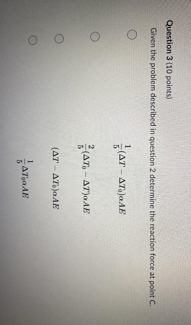 Question 3 ( 1 0 points ) Given the problem