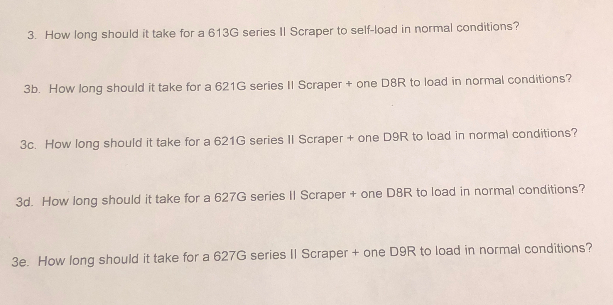 How long should it take for a 6 1 3 G series II