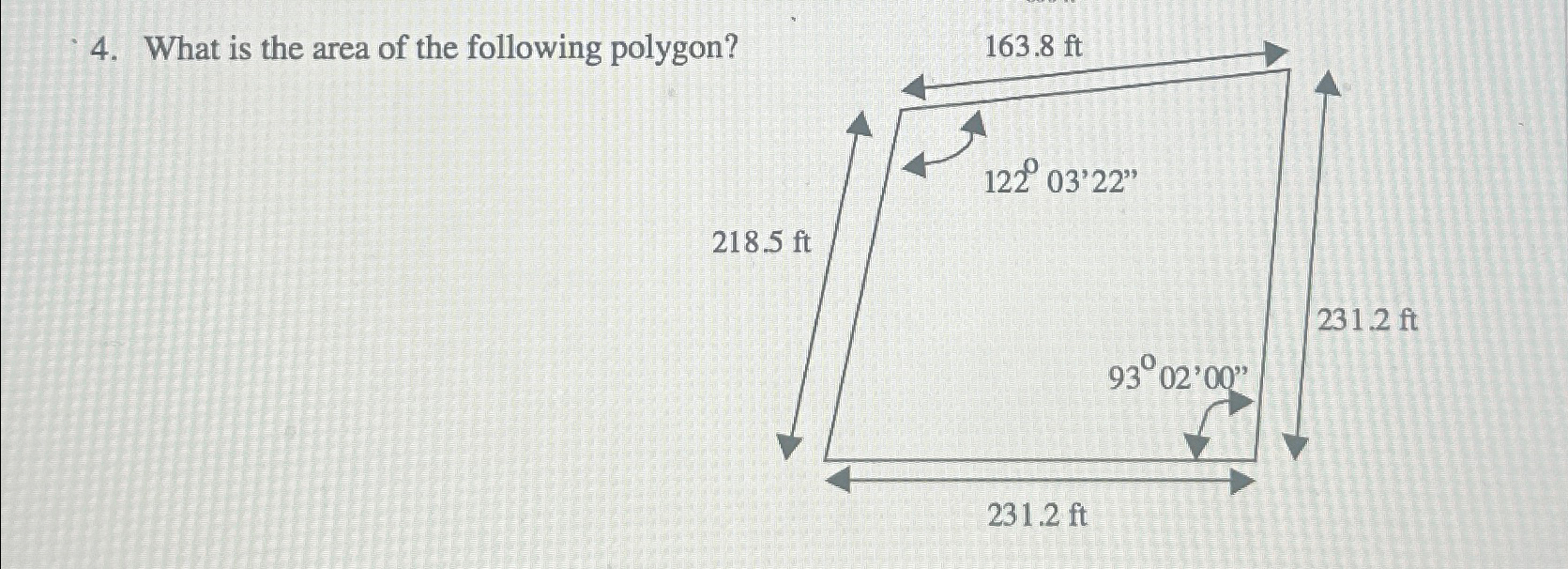 What is the area of the following polygon.