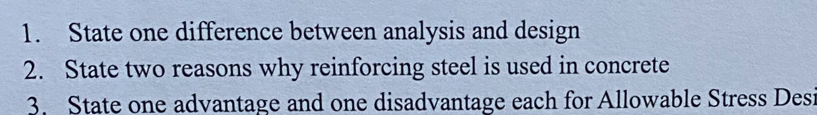 State one difference between analysis and design