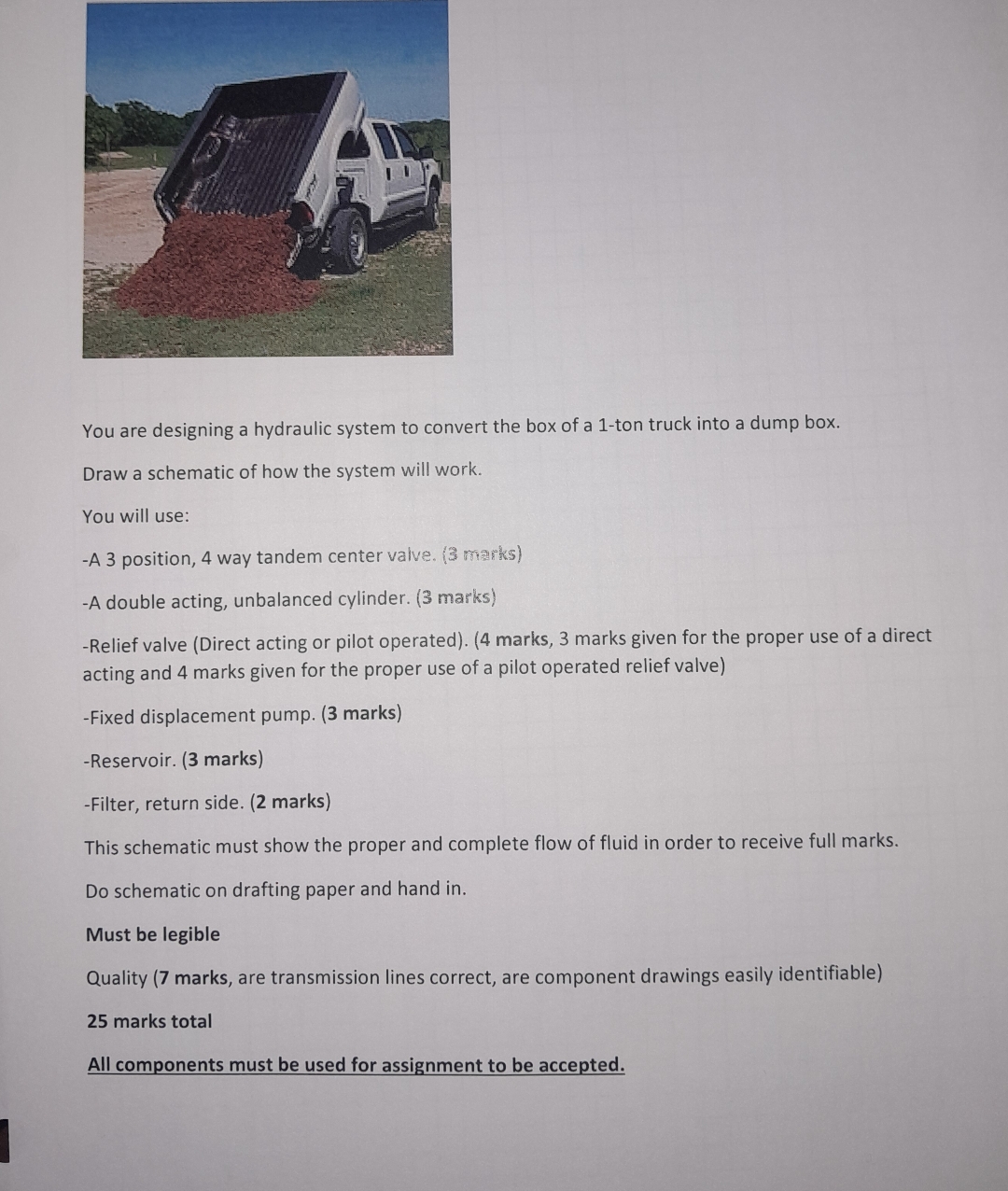 draw a schematic diagram of this assignment