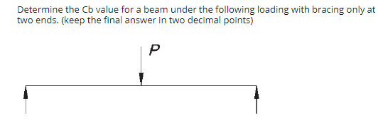 Determine the C b value for a beam under the