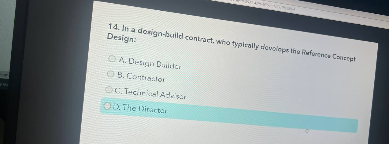 In a design - build contract, who typically