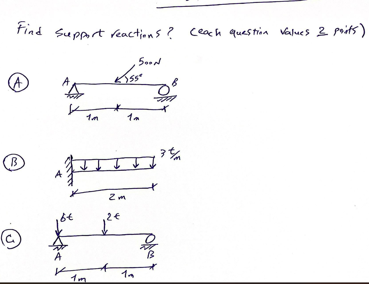 Find support reactions? Find support