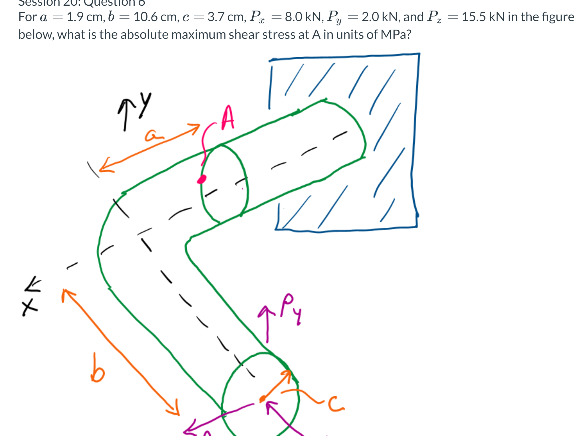 For 1 . 9 cm , 1 0 . 6 cm , 3 . 7 cm , 8 . 0 kN ,