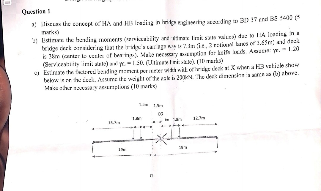 Question 1 a ) Discuss the concept of HA and HB