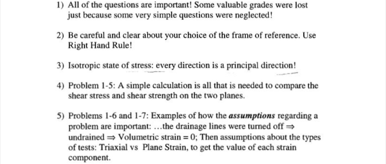 Problem 1 : Note: The test described in the