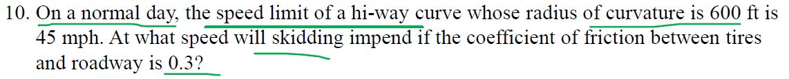 On a normal day, the speed limit of a hi - way