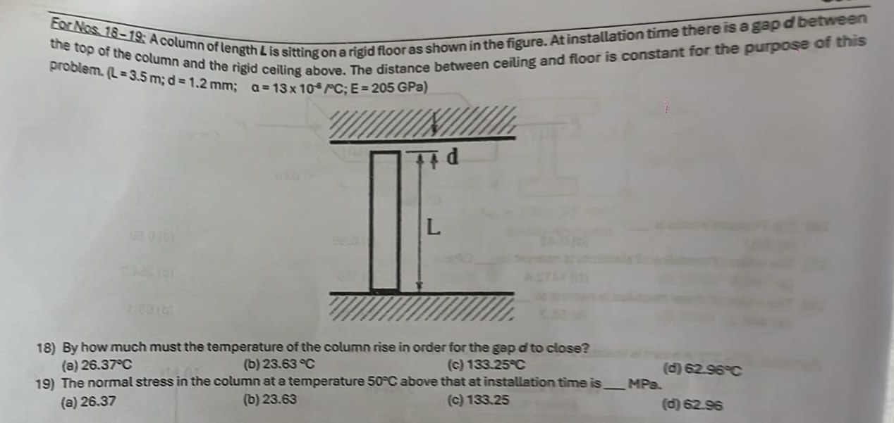 Eor Nos 1 8 - 1 9 : A column of length L is