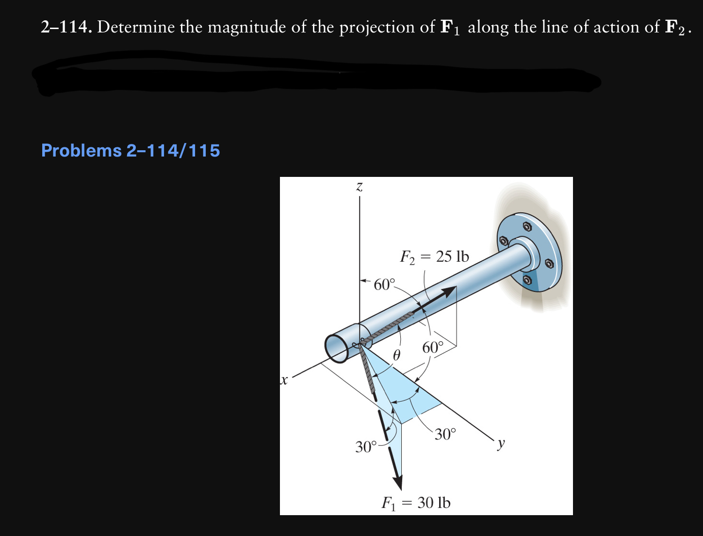 2 - 1 1 4 . Determine the magnitude of the