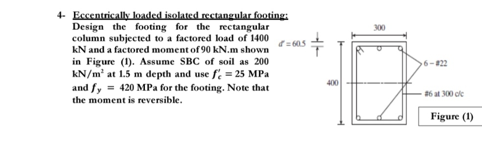 4 - Eccentrically loaded isolated rectangular
