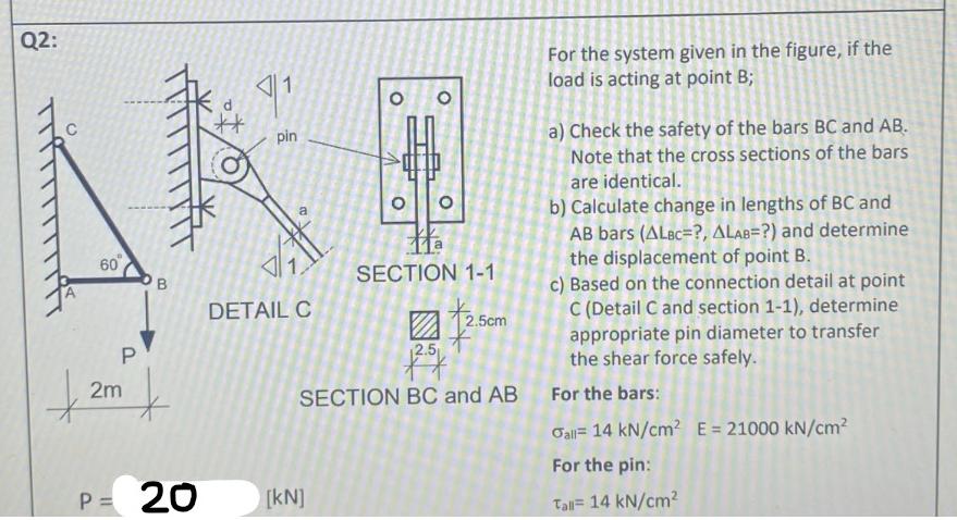 Q 2 : For the system given in the figure, if the