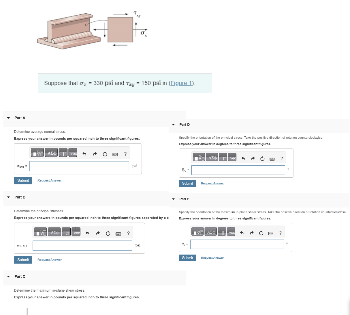 Suppose that x = 3 3 0 and x y = 1 5 0 in (