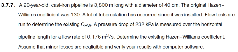 Applied Hydraulics # 3 . 7 . 7 . A 2 0 - year -