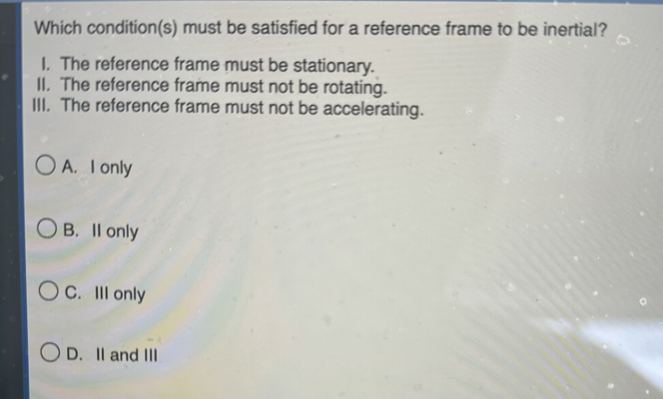 Which condition ( s ) must be satisfied for a