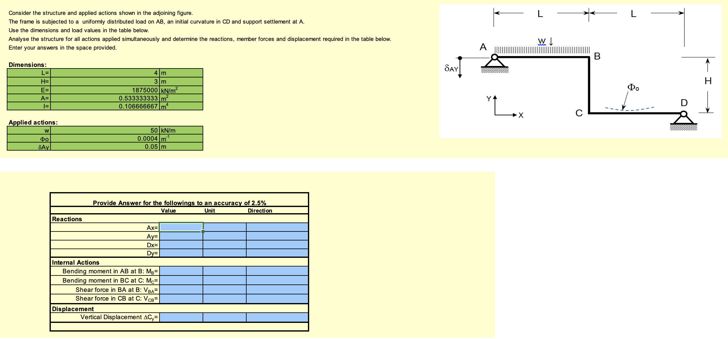 T 3 Please provide answers in given table format